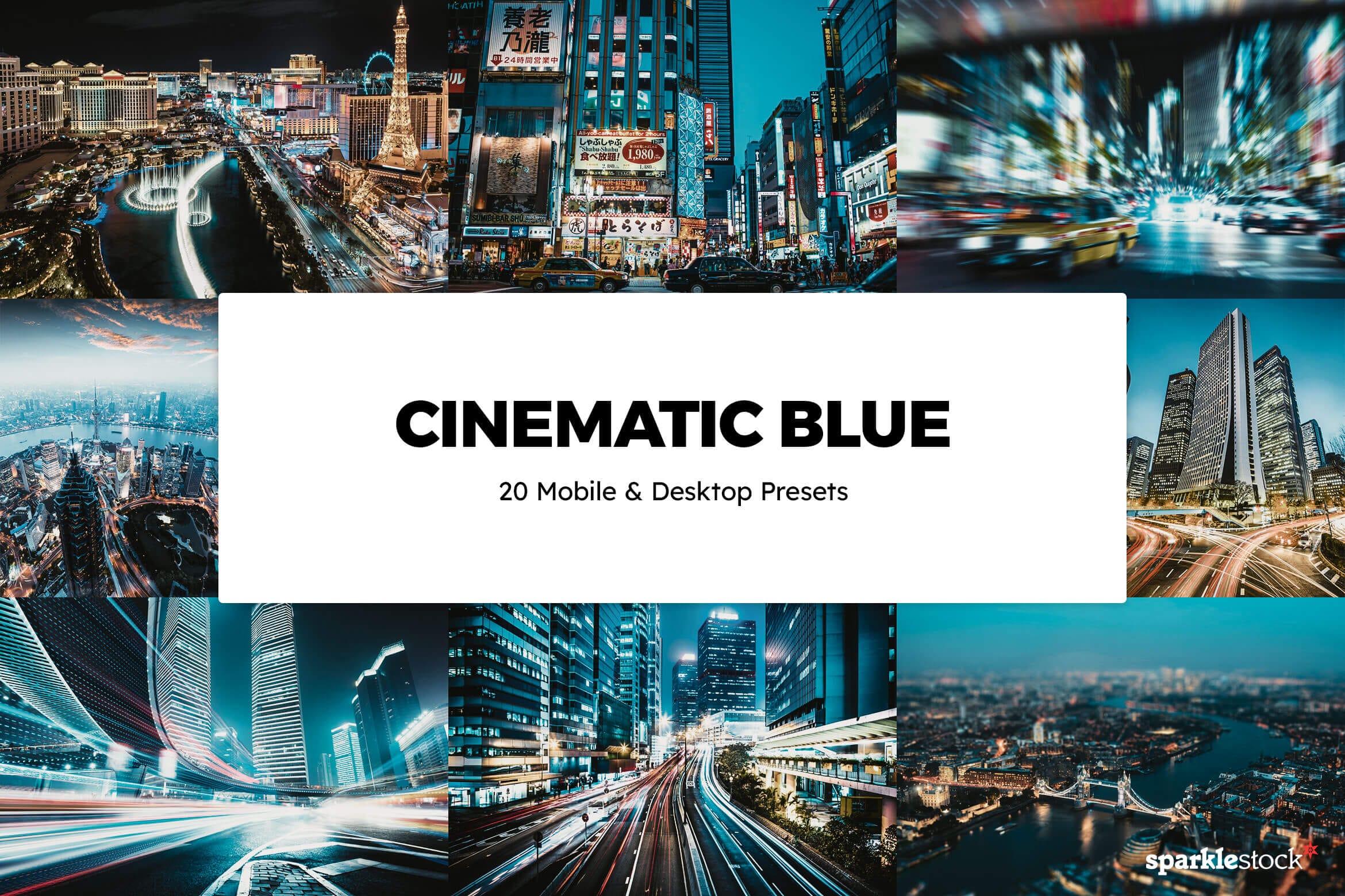 20 Cinematic Blue Lightroom Presets and LUTs