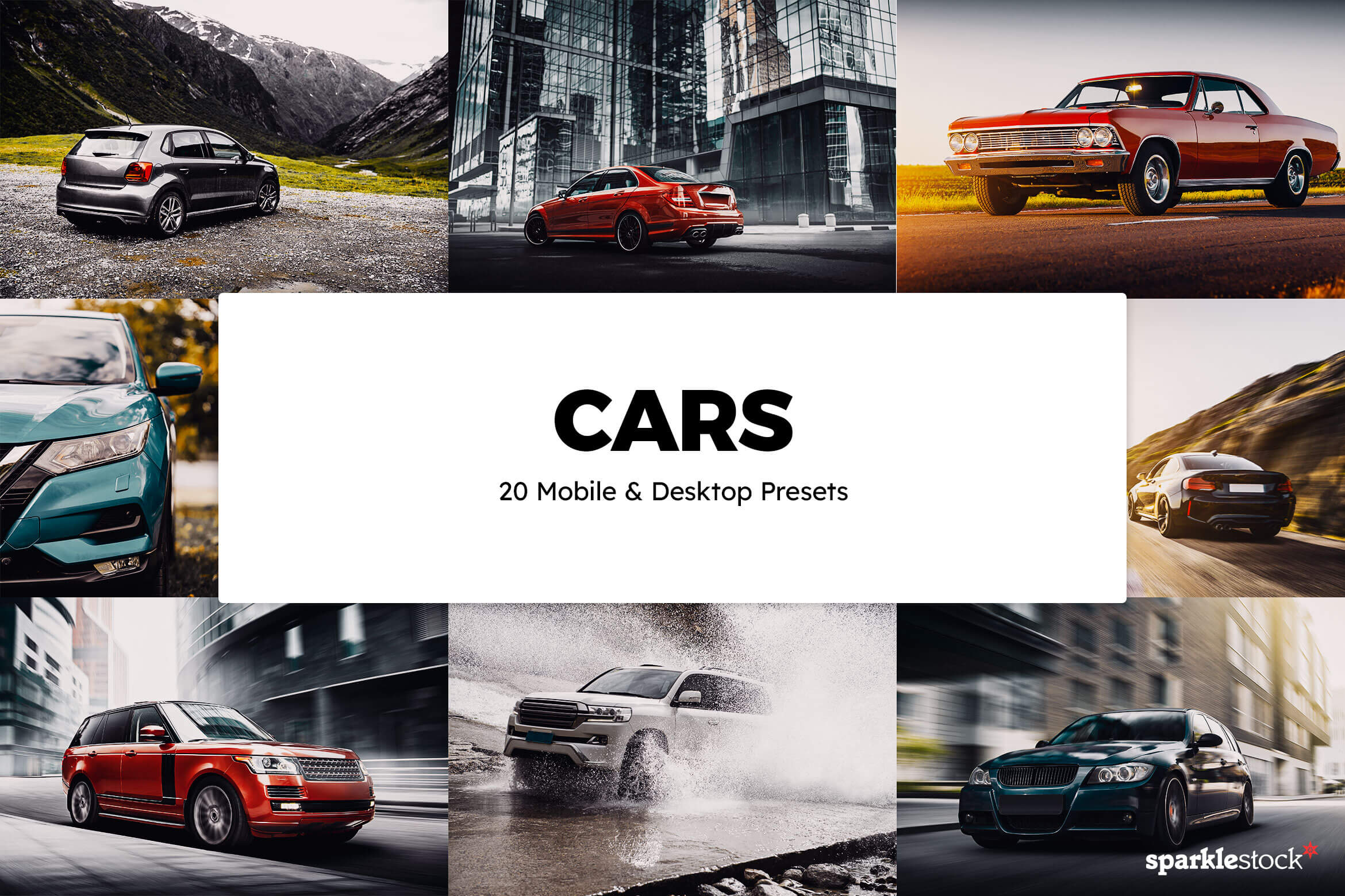 20 Cars Lightroom Presets and LUTs