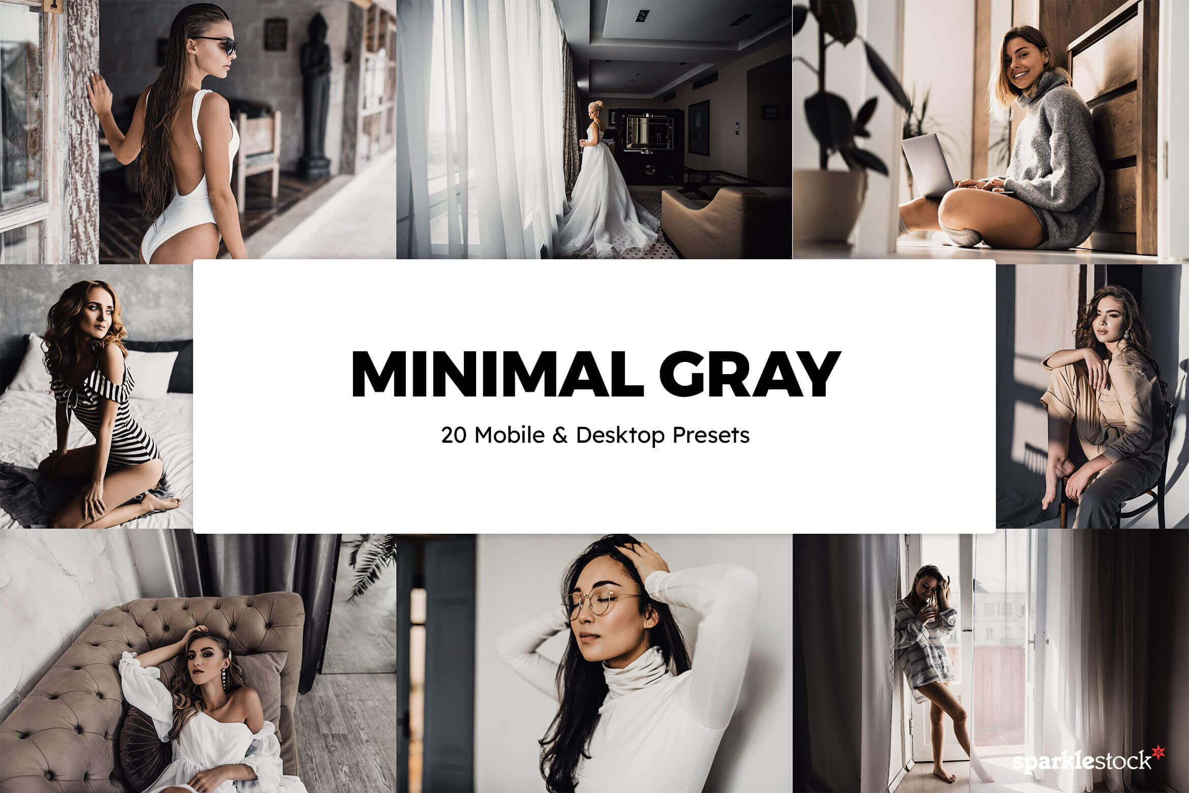 20 Minimal Gray Lightroom Presets and LUTs