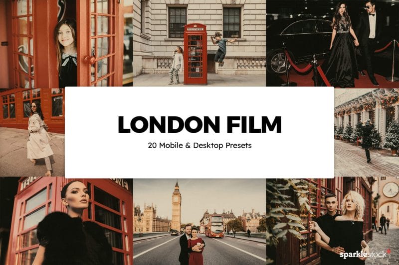 20 London Film Lightroom Presets and LUTs