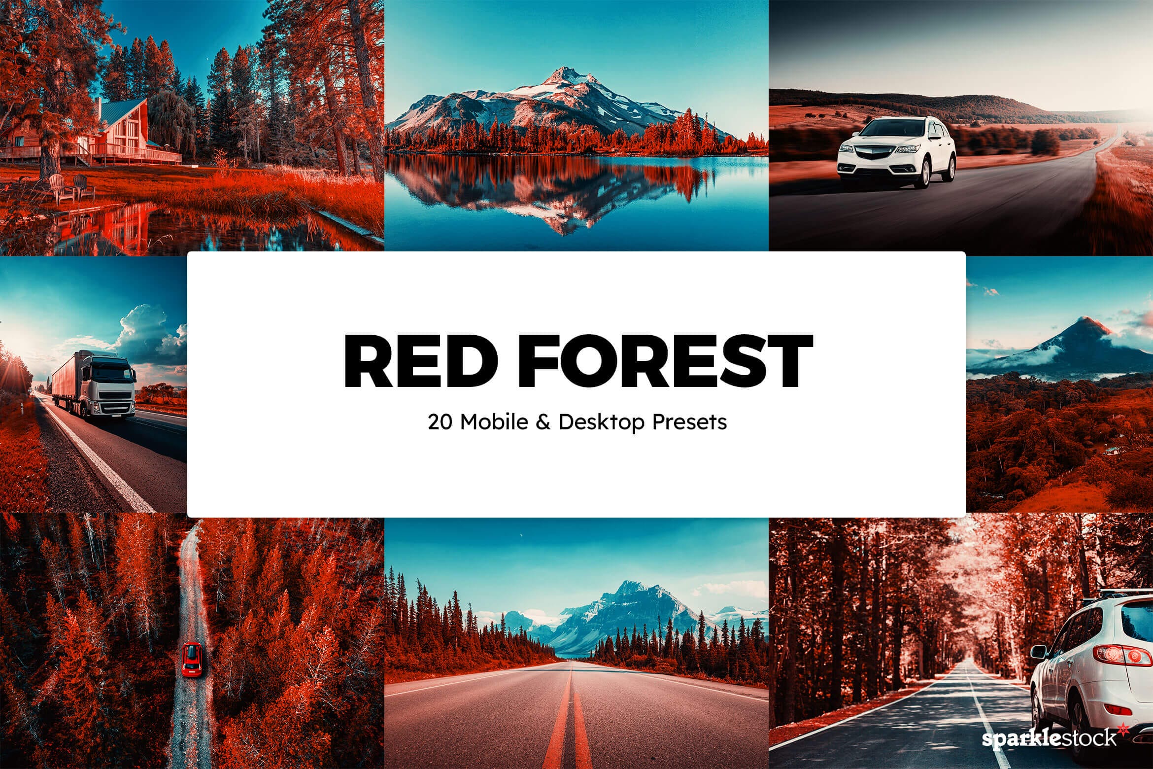 20 Red Forest Lightroom Presets and LUTs
