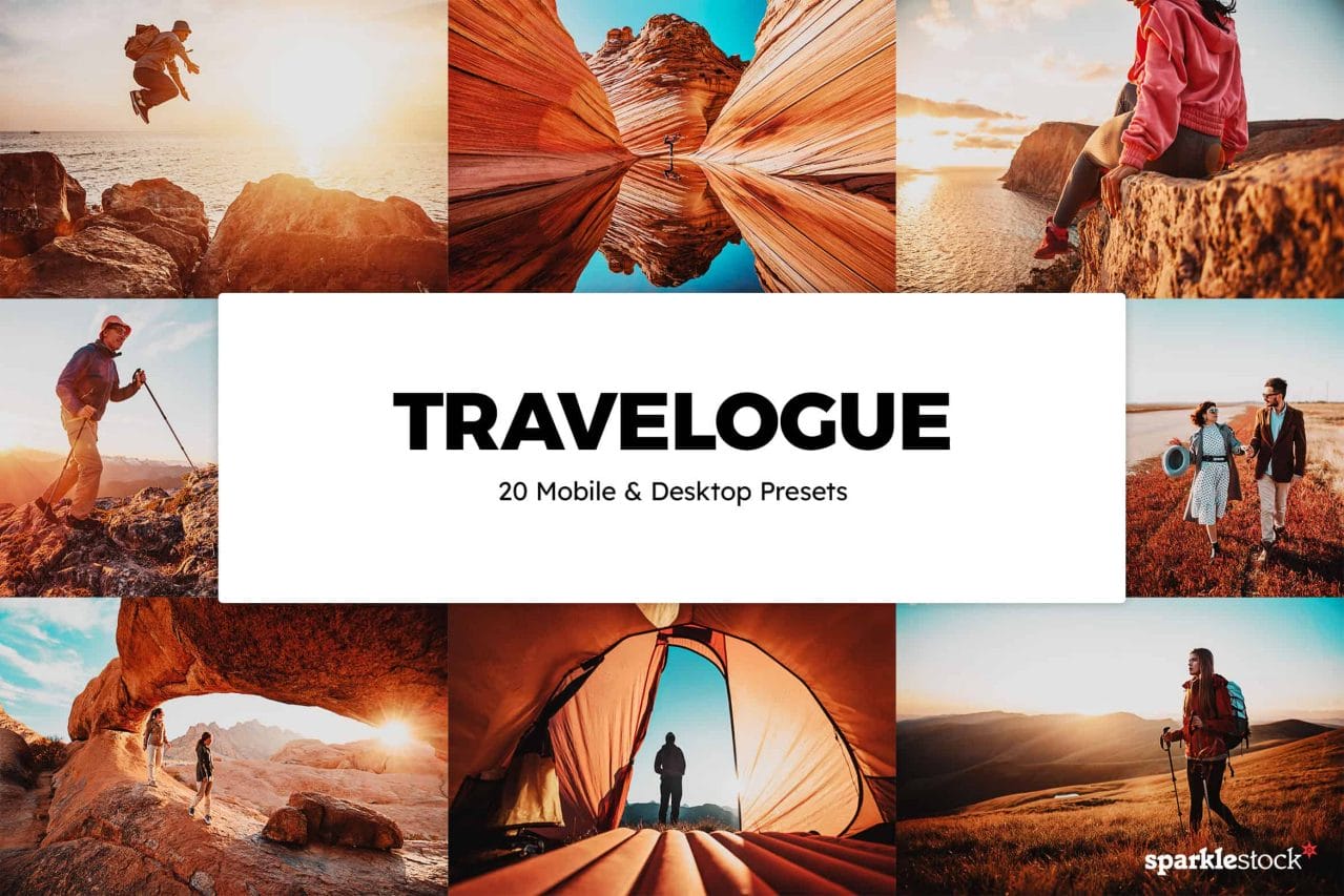 20 Travelogue Lightroom Presets and LUTs