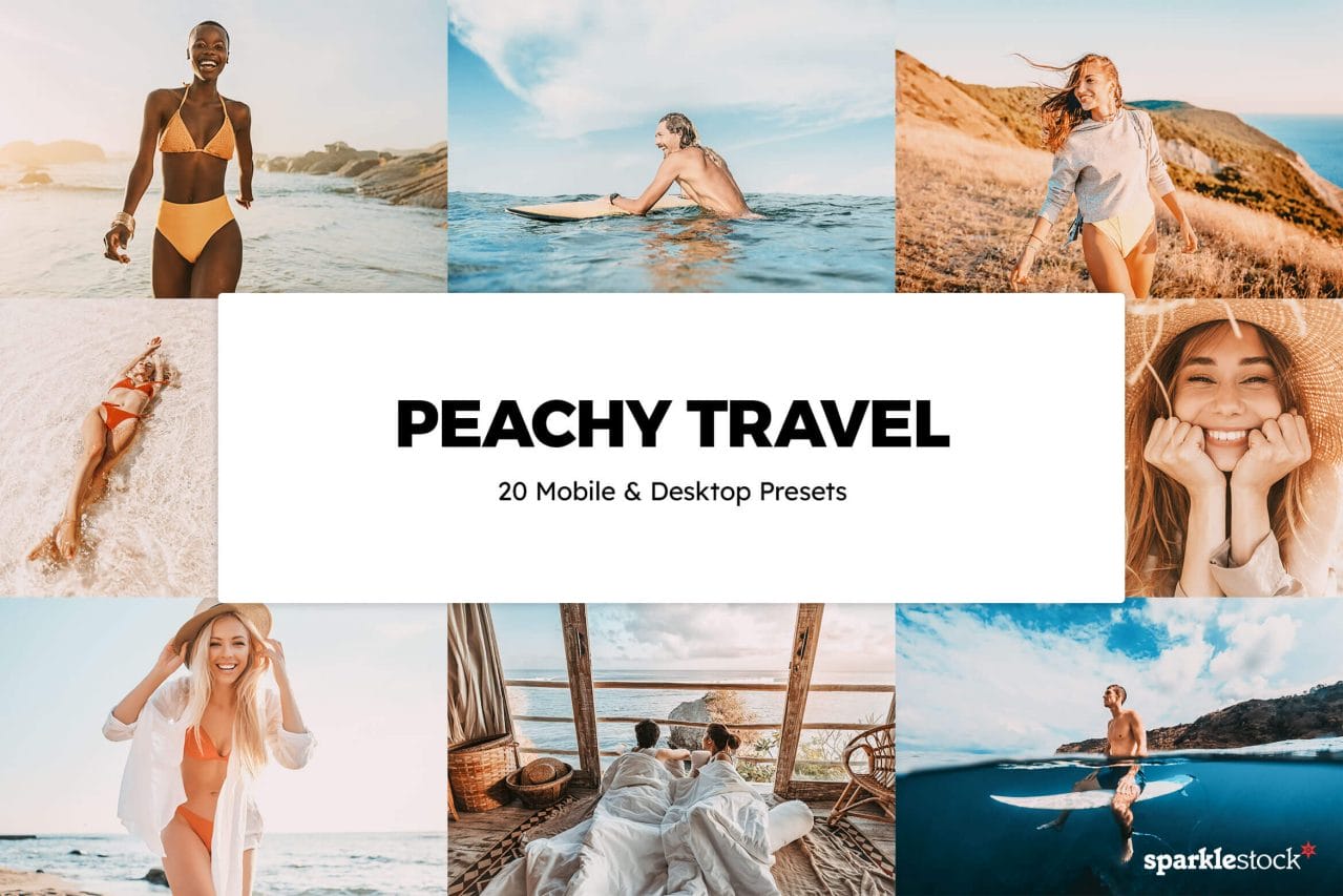 20 Peachy Travel Lightroom Presets and LUTs