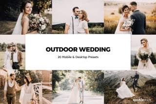 20 Outdoor Wedding Lightroom Presets and LUTs