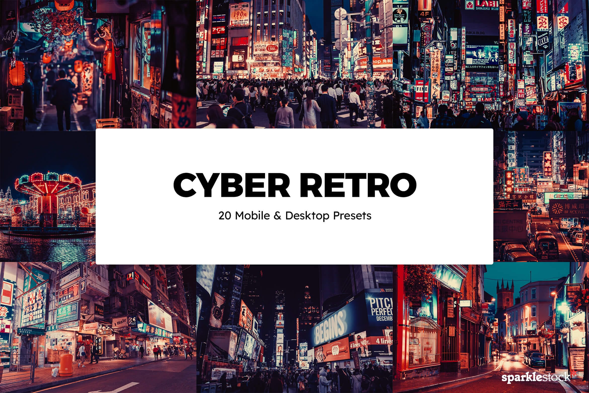 20 Cyber Retro Lightroom Presets and LUTs