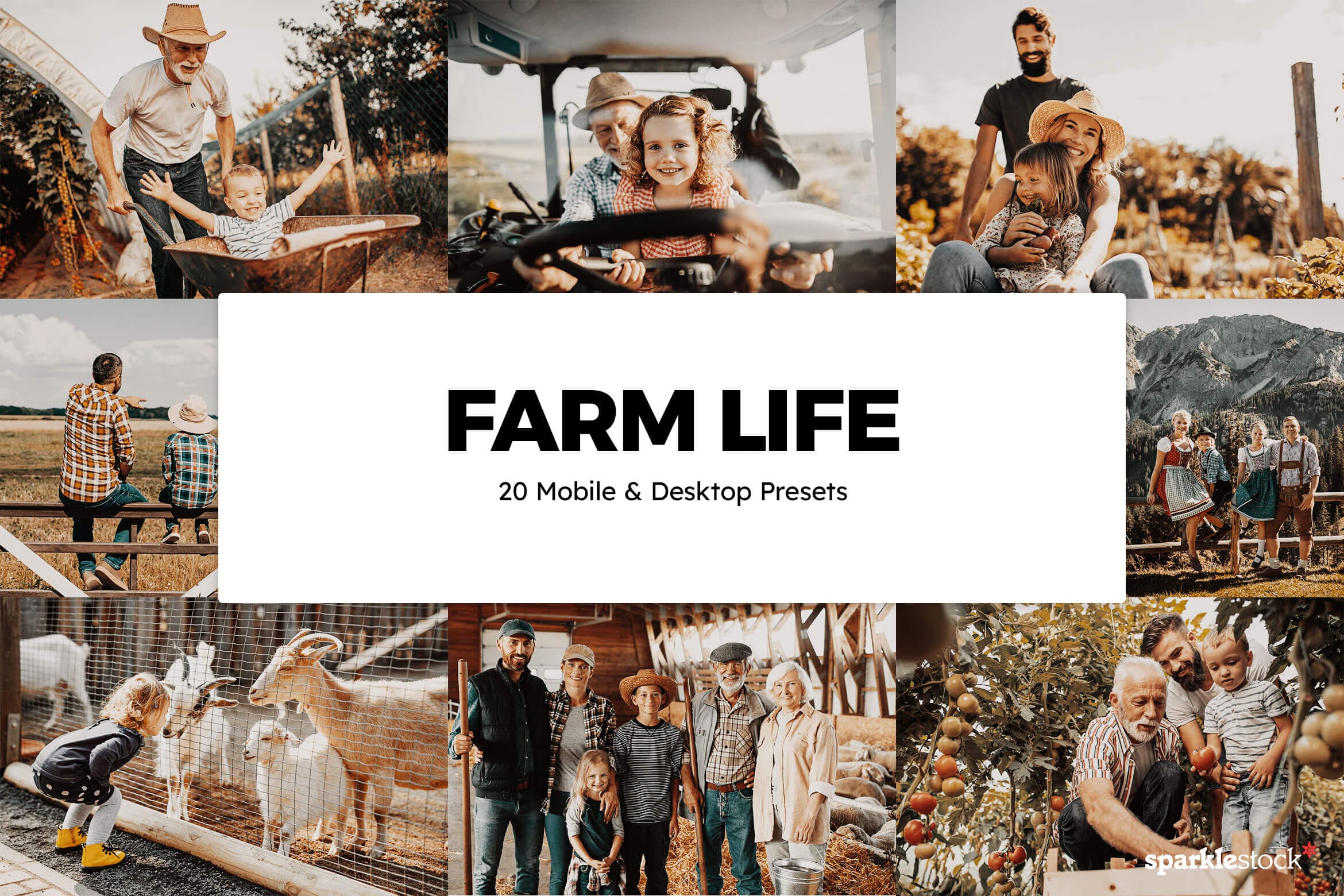 20 Farm Life Lightroom Presets and LUTs