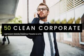 50 Clean Corporate Lightroom Presets and LUTs