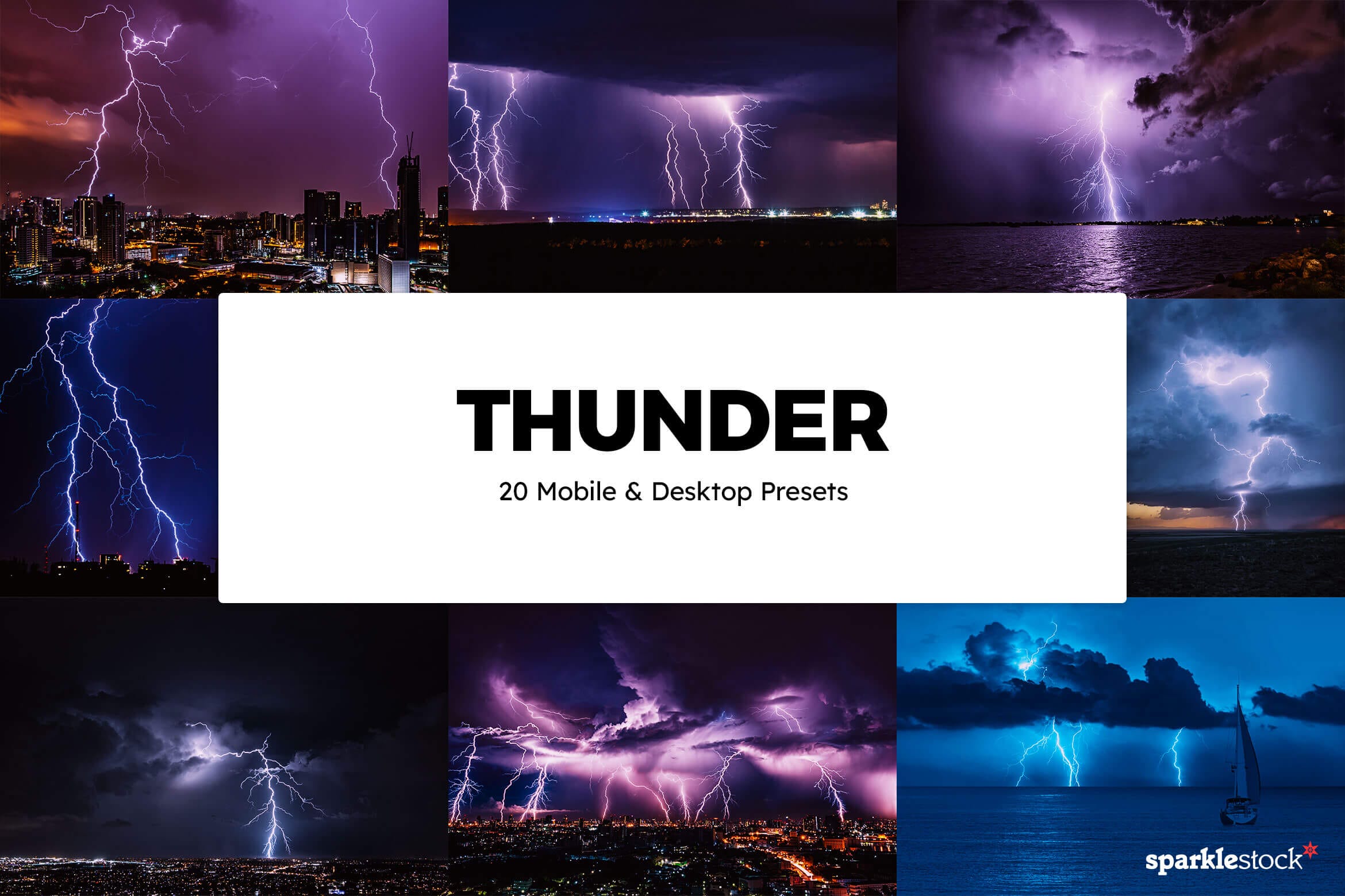 20 Thunder Lightroom Presets and LUTs