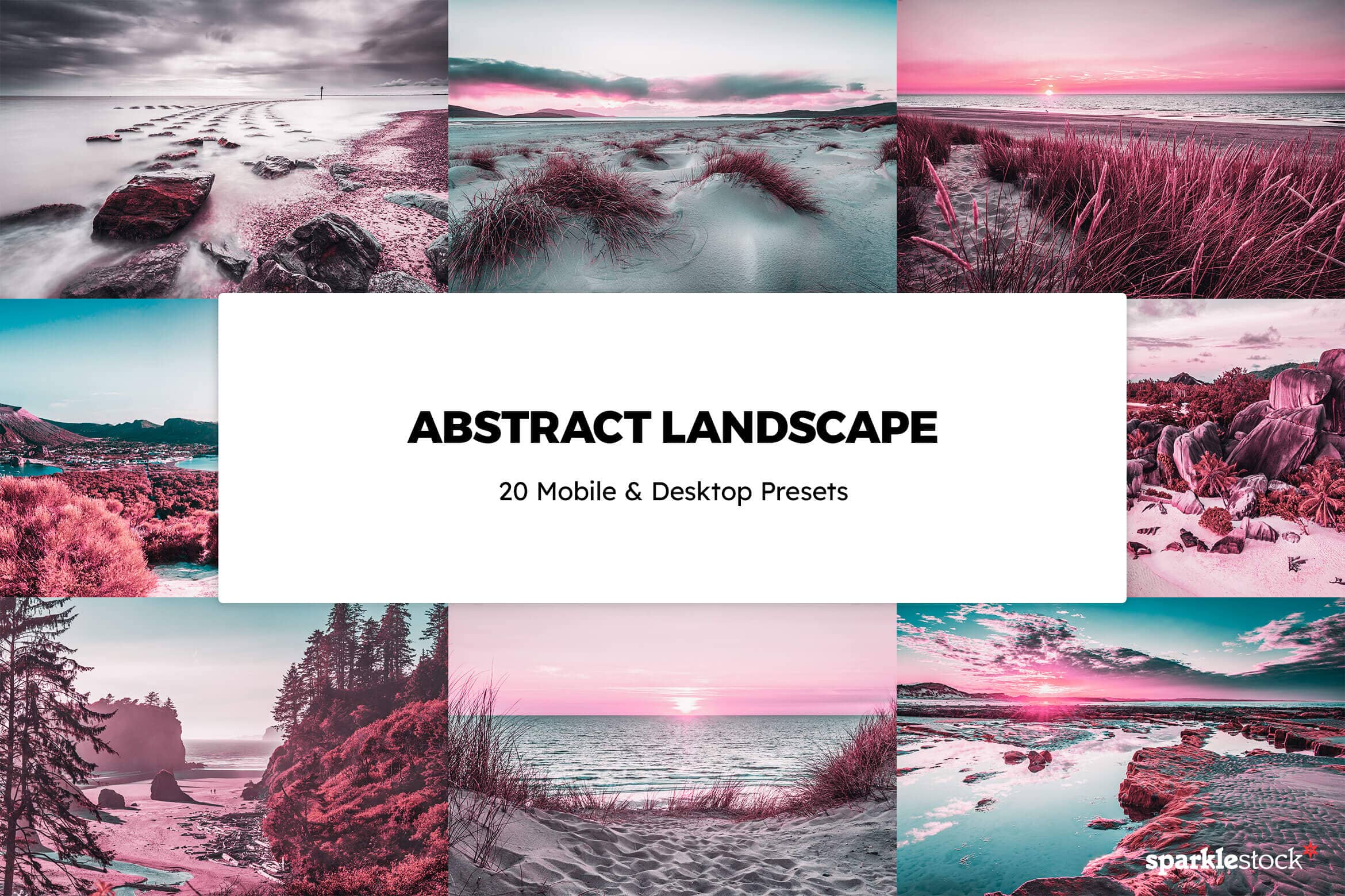 20 Abstract Landscape Lightroom Presets and LUTs
