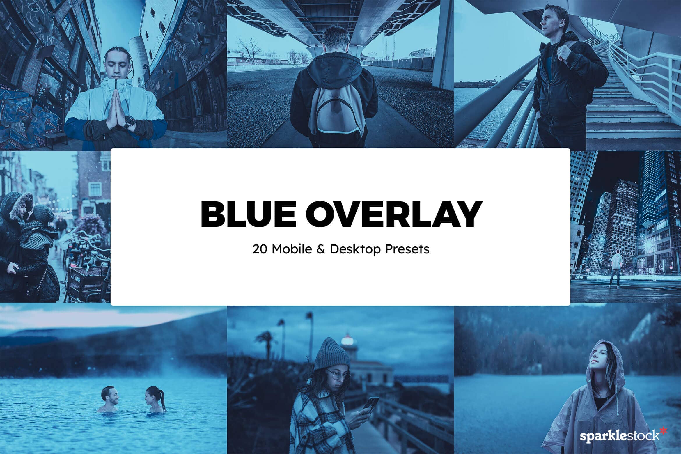 20 Blue Overlay Lightroom Presets and LUTs