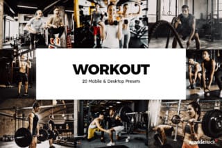 20 Workout Lightroom Presets and LUTs
