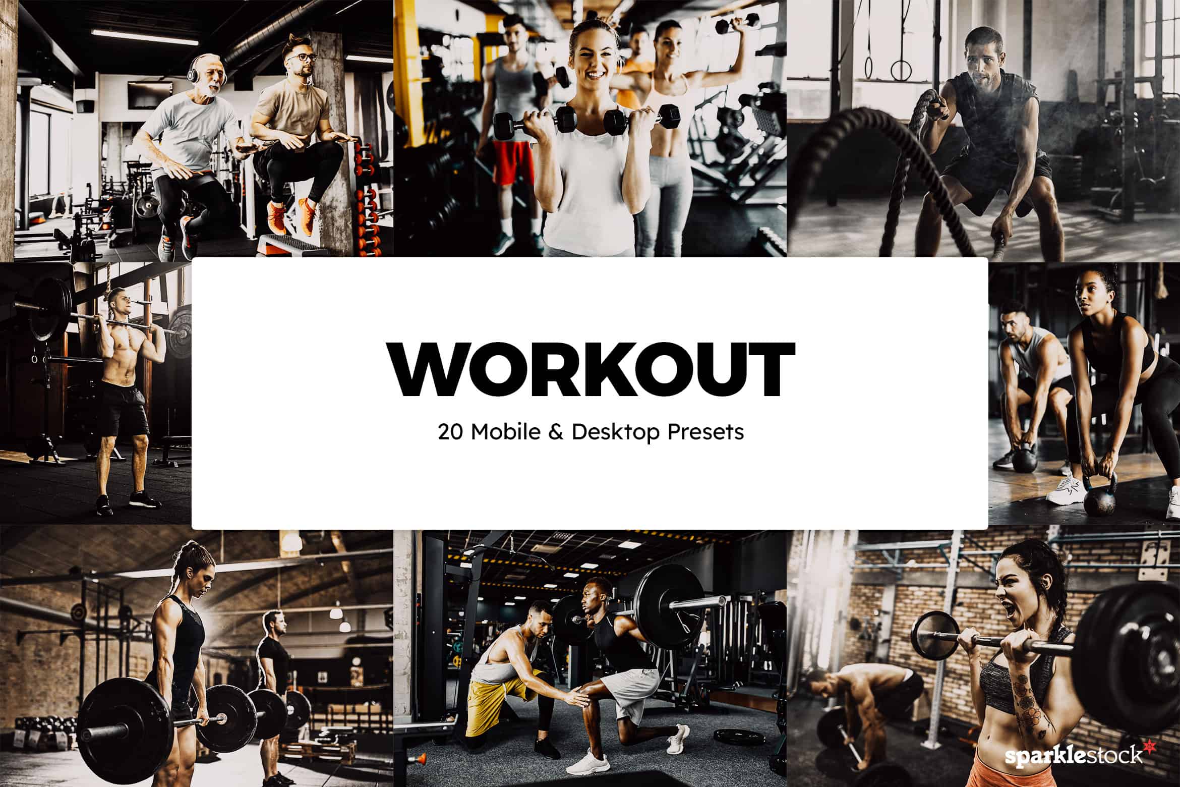 20 Workout Lightroom Presets and LUTs