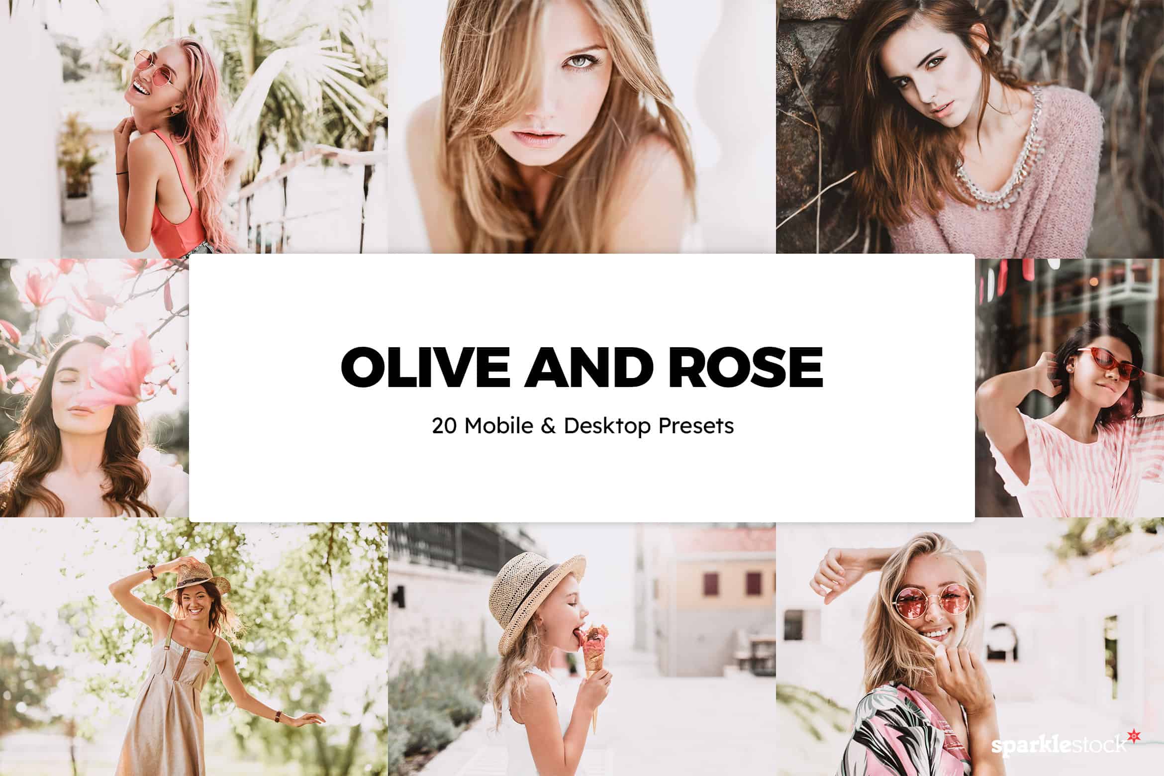 20 Olive and Rose Lightroom Presets and LUTs