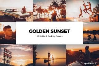 20 Golden Sunset Lightroom Presets and LUTs