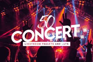 50 Concert Lightroom Presets and LUTs
