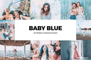 20 Baby Blue Lightroom Presets and LUTs
