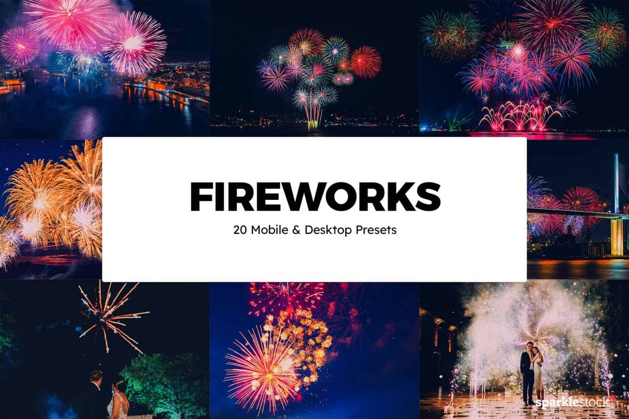 20 Fireworks Lightroom Presets and LUTs