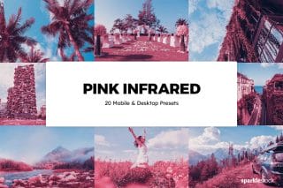 20 Pink Infrared Lightroom Presets and LUTs