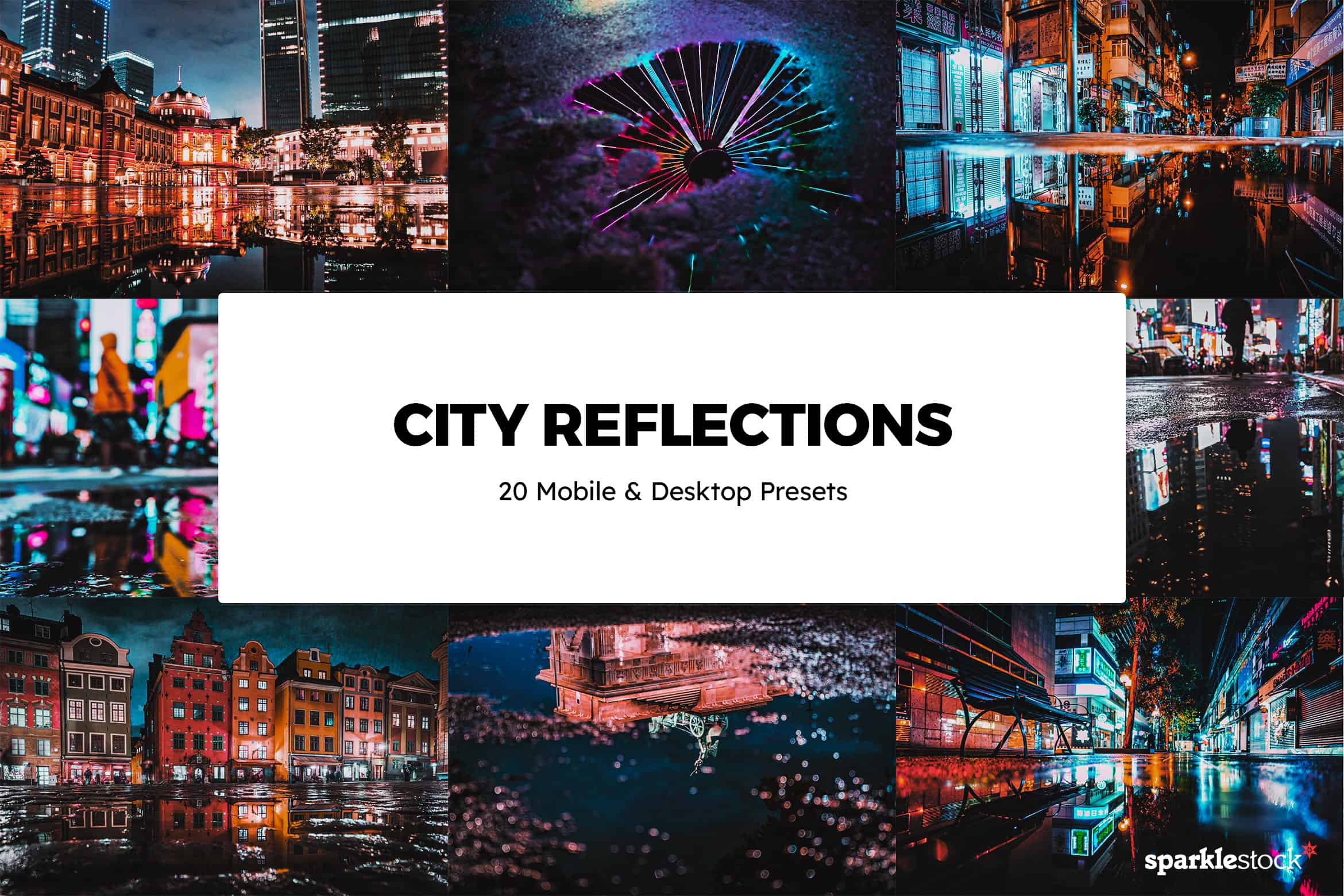 20 City Reflections Lightroom Presets and LUTs