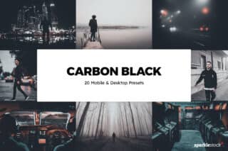 20 Carbon Black Lightroom Presets and LUTs