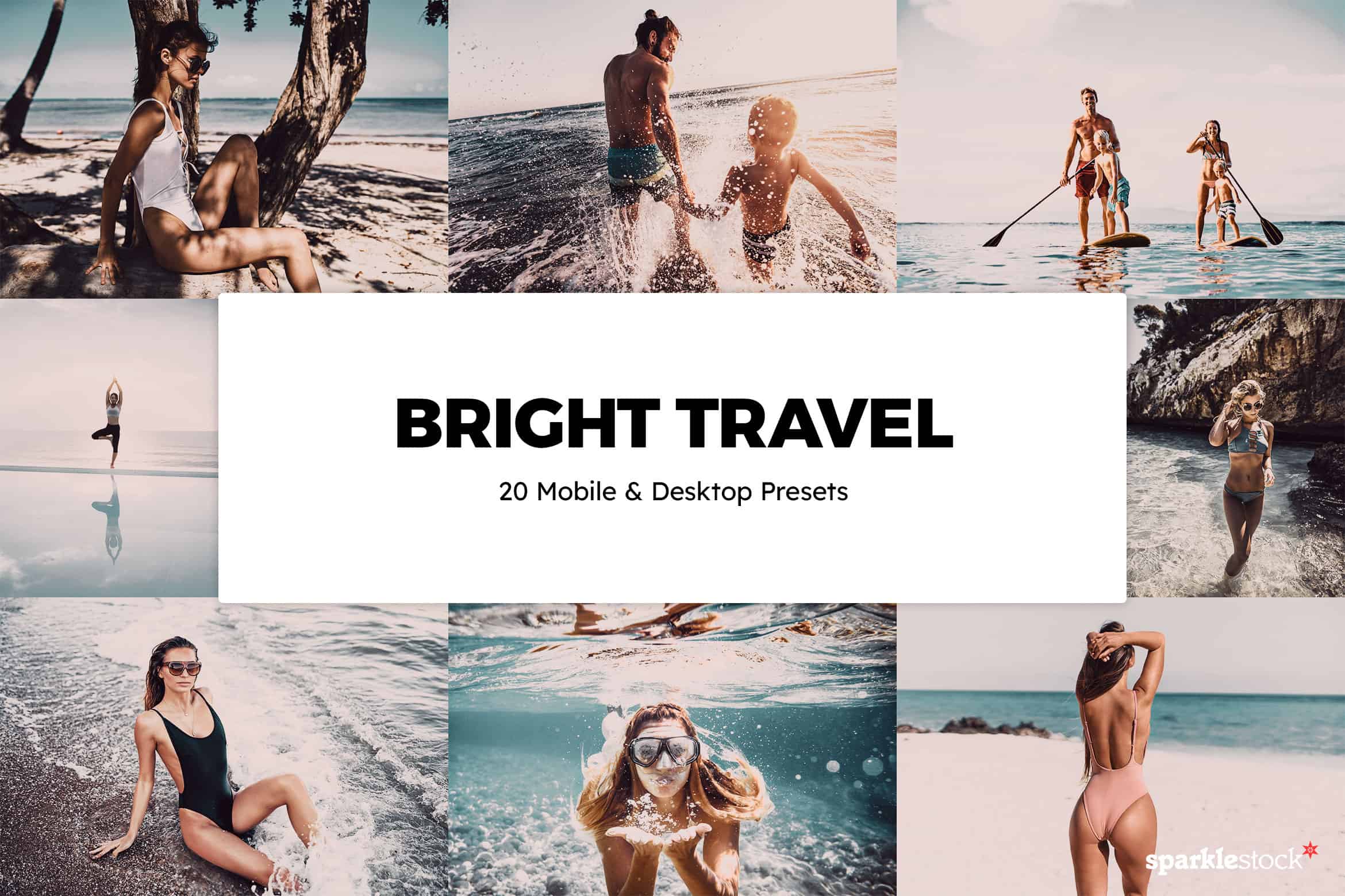 20 Bright Travel Lightroom Presets and LUTs