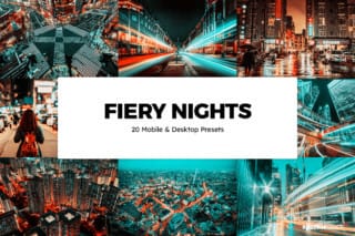 20 Fiery Nights Lightroom Presets and LUTs
