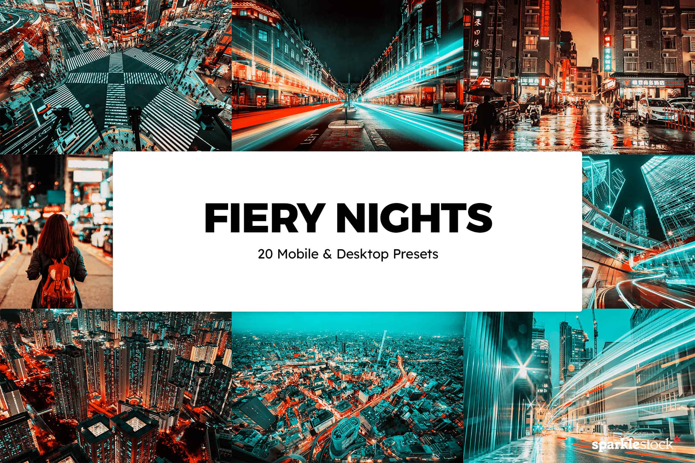 20 Fiery Nights Lightroom Presets and LUTs
