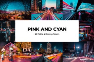 20 Pink and Cyan Lightroom Presets and LUTs