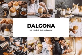 20 Dalgona Lightroom Presets and LUTs