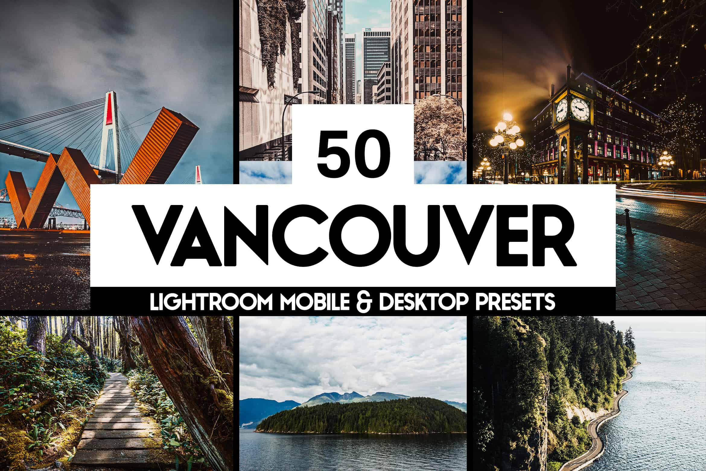 50 Vancouver Lightroom Presets and LUTs