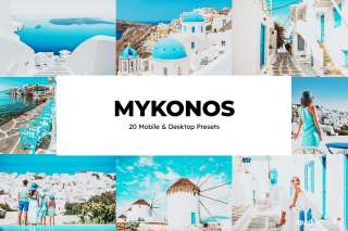 20 Mykonos Lightroom Presets and LUTs