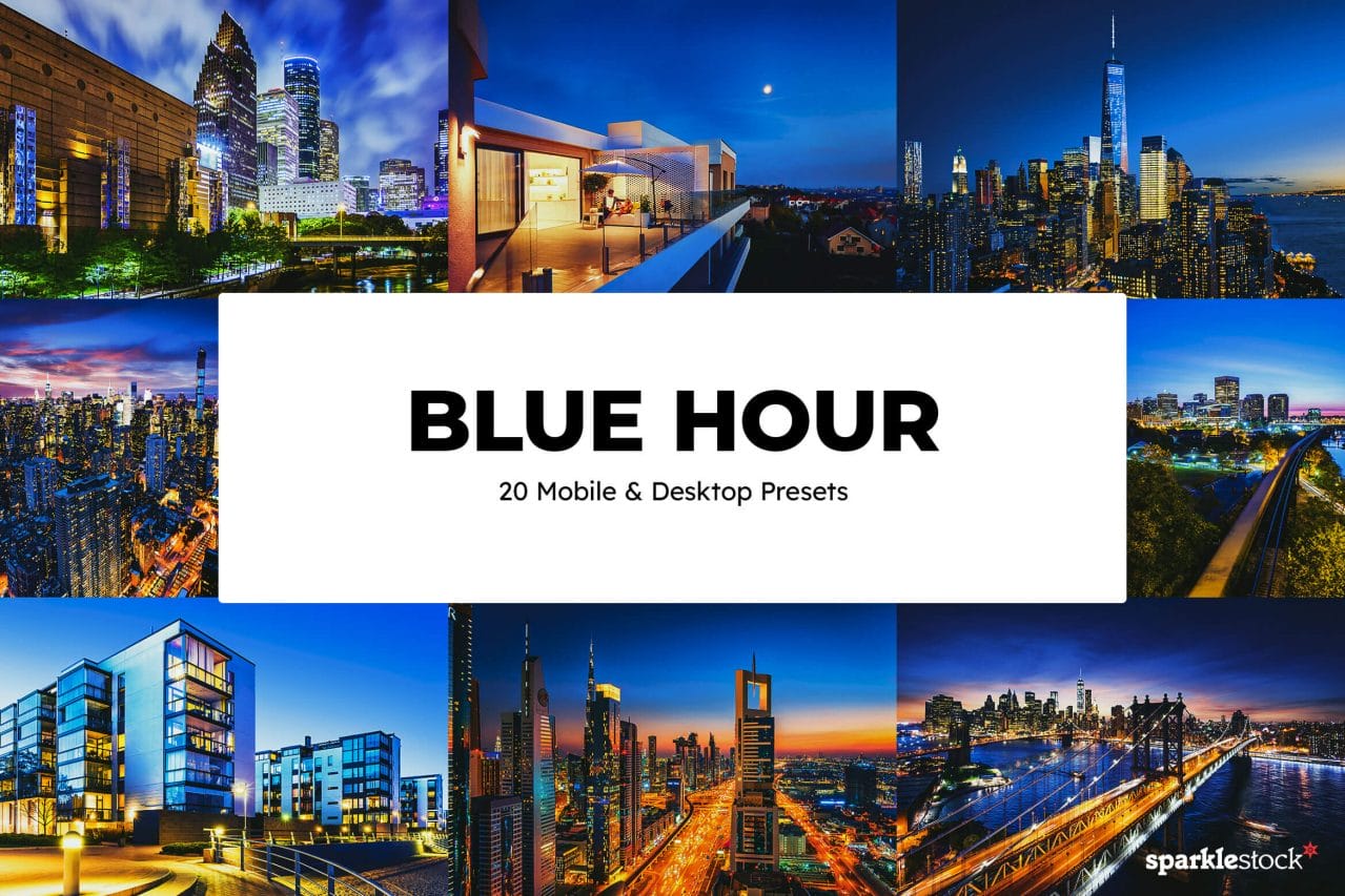 20 Blue Hour Lightroom Presets and LUTs