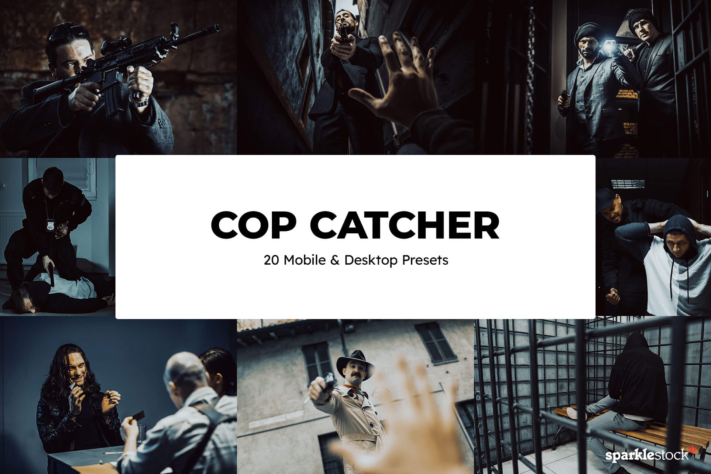 20 Cop Catcher Lightroom Presets and LUTs