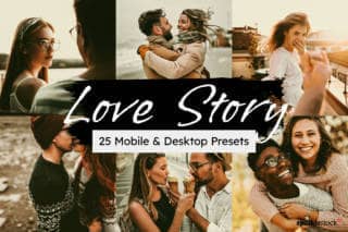 25 Love Story Lightroom Presets and LUTs