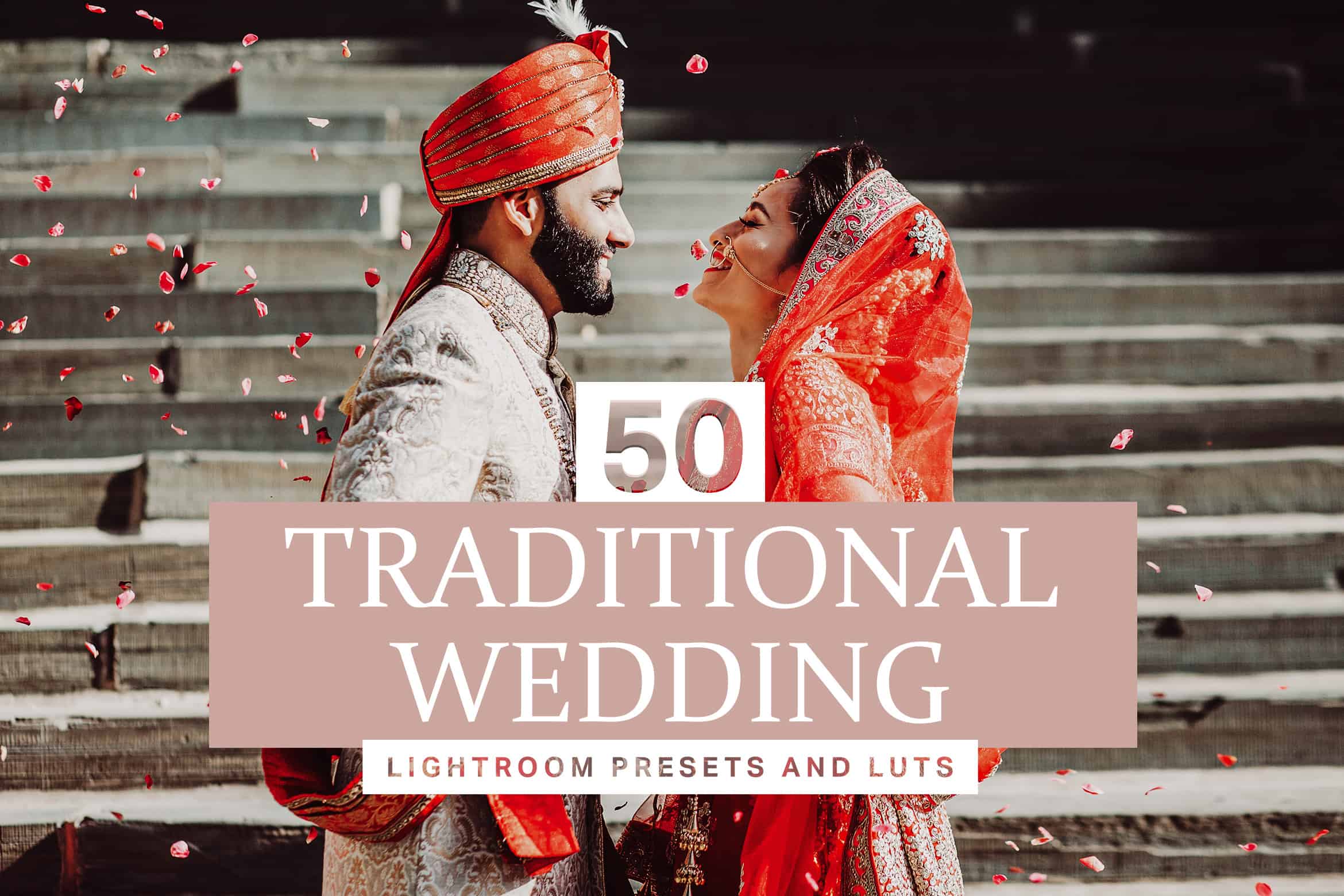 50 Traditional Wedding Lightroom Presets and LUTs
