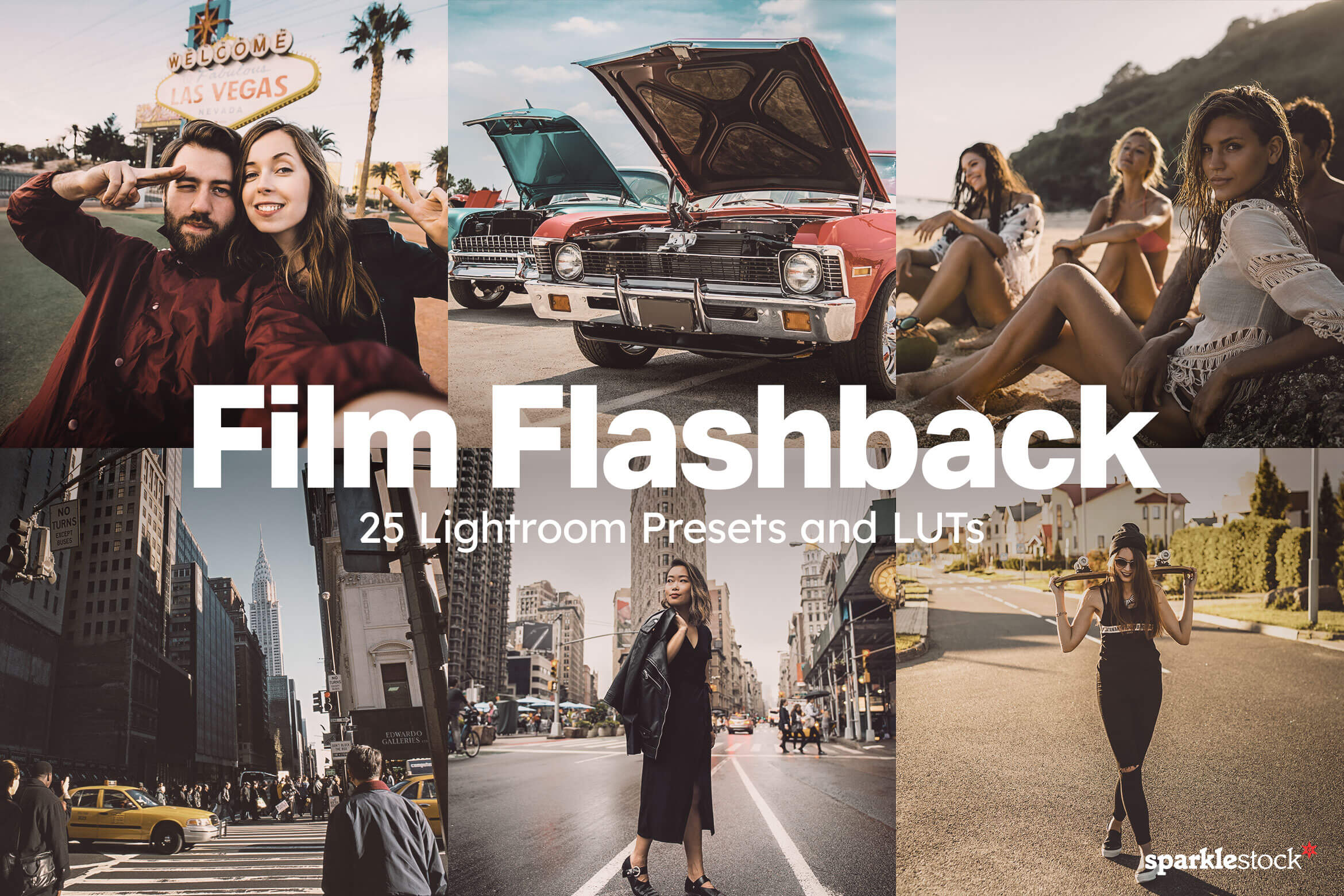 25 Film Flashback Lightroom Presets and LUTs