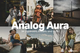 14 Analog Aura Lightroom Presets and LUTs