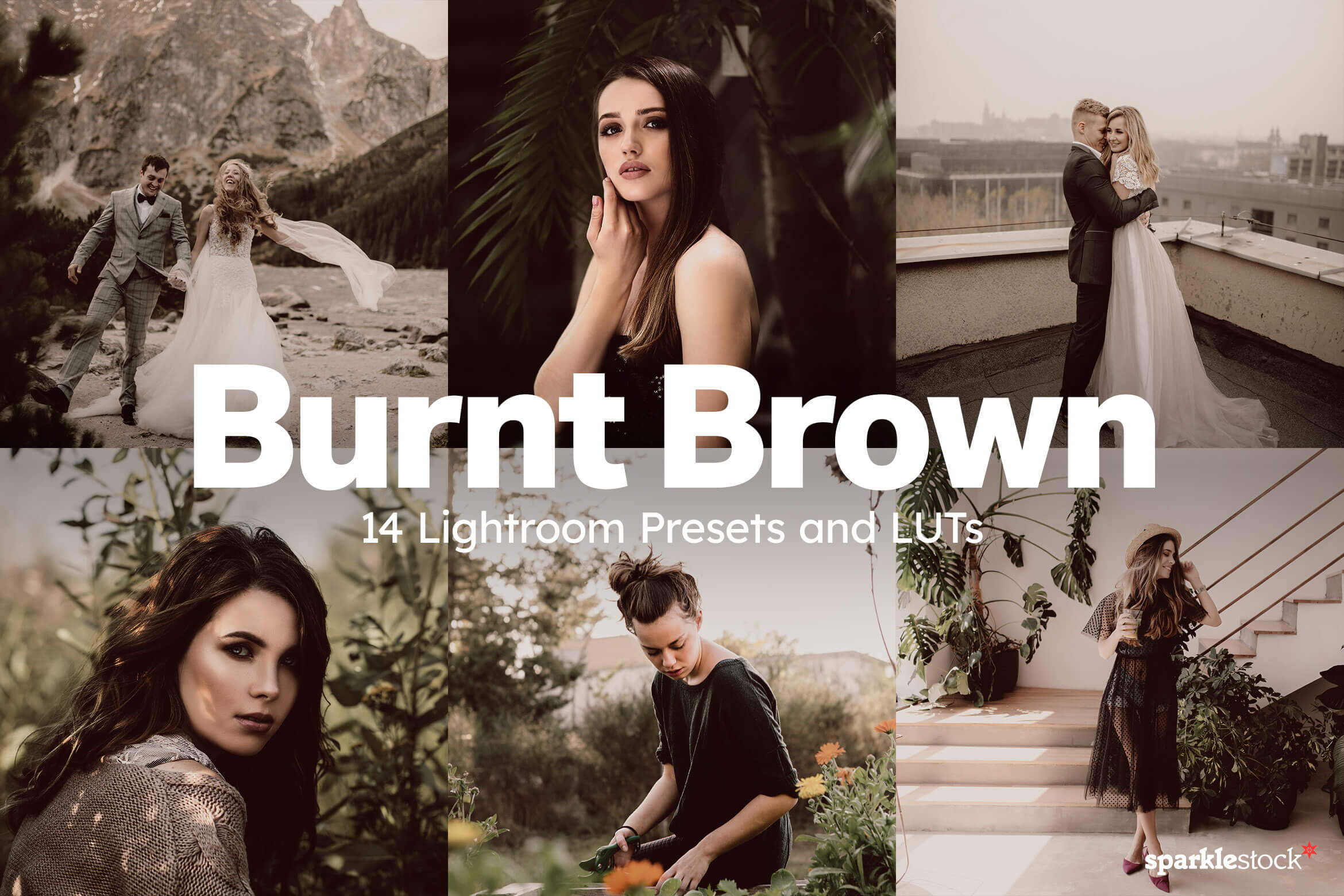14 Burnt Brown Lightroom Presets and LUTs
