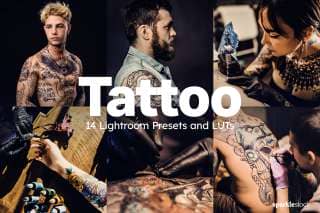 14 Tattoo Lightroom Presets and LUTs