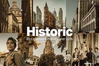 20 Historic Lightroom Presets and LUTs