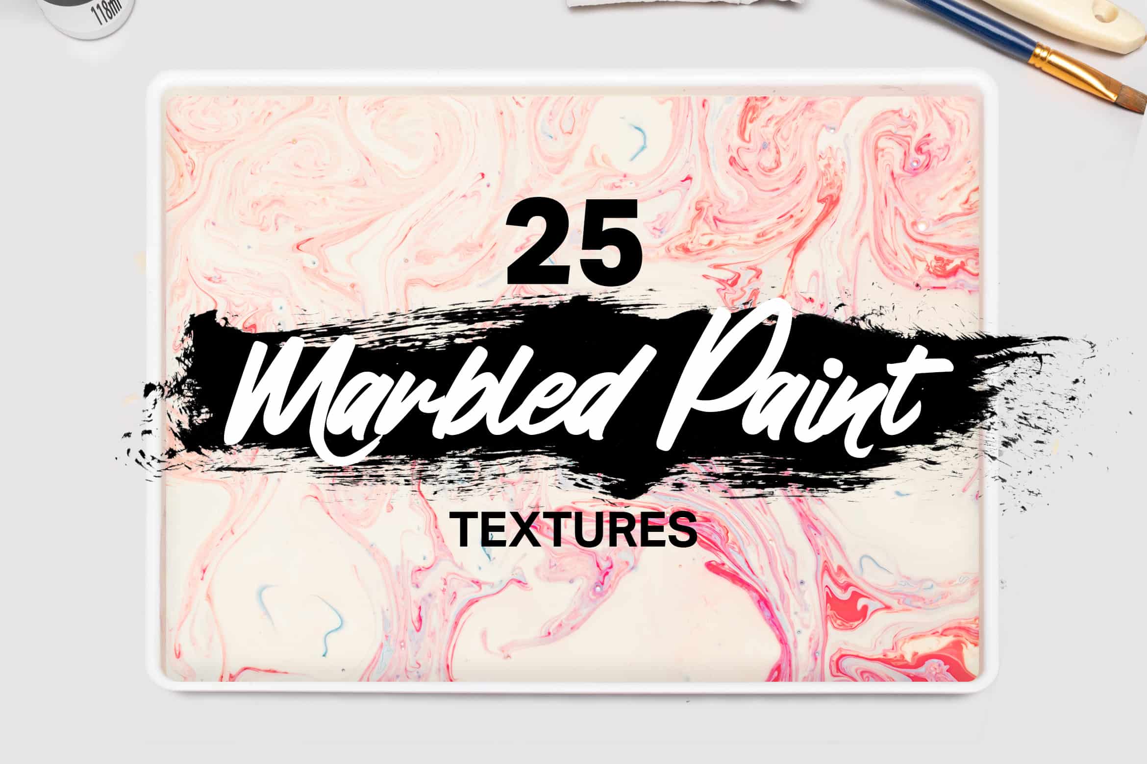 25 Marbled Paint Textures