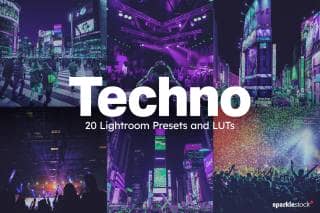 20 Techno Lightroom Presets and LUTs