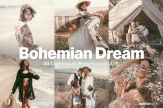20 Bohemian Dream Lightroom Presets and LUTs