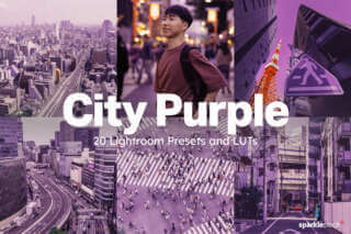 20 City Purple Lightroom Presets and LUTs