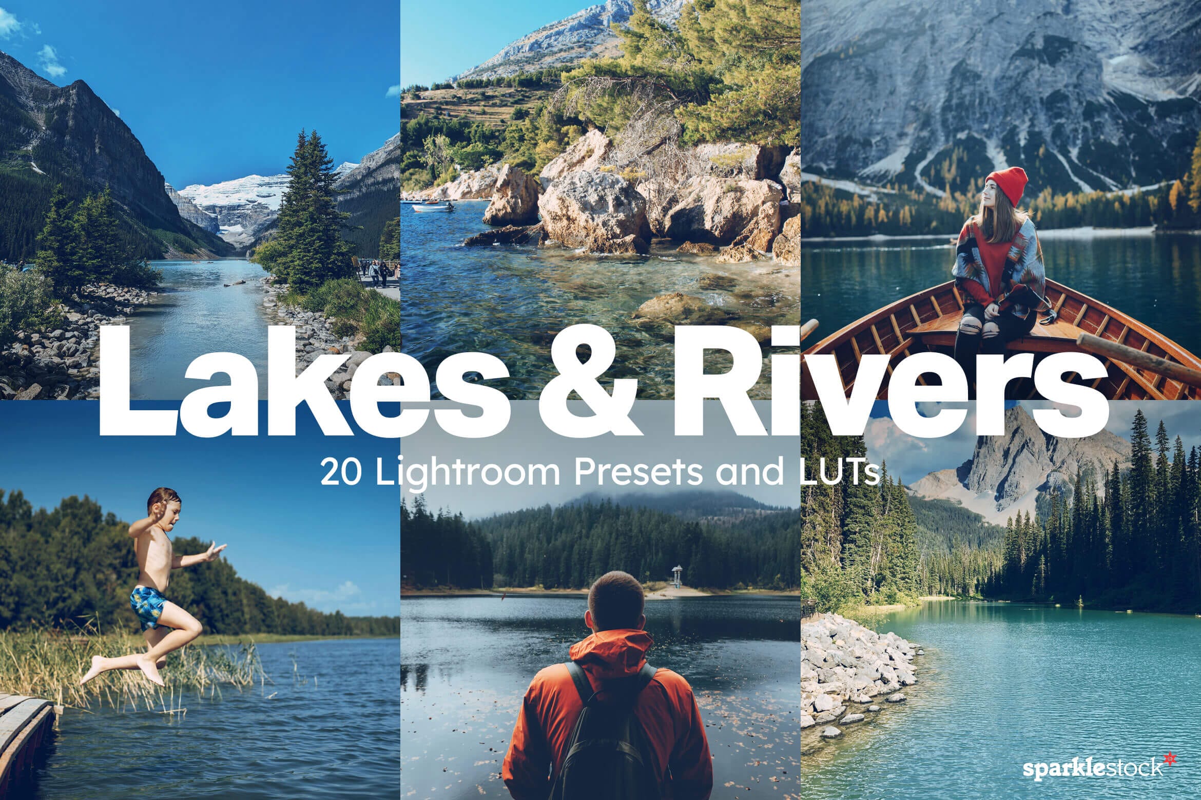 20 Lakes and Rivers Lightroom Presets and LUTs