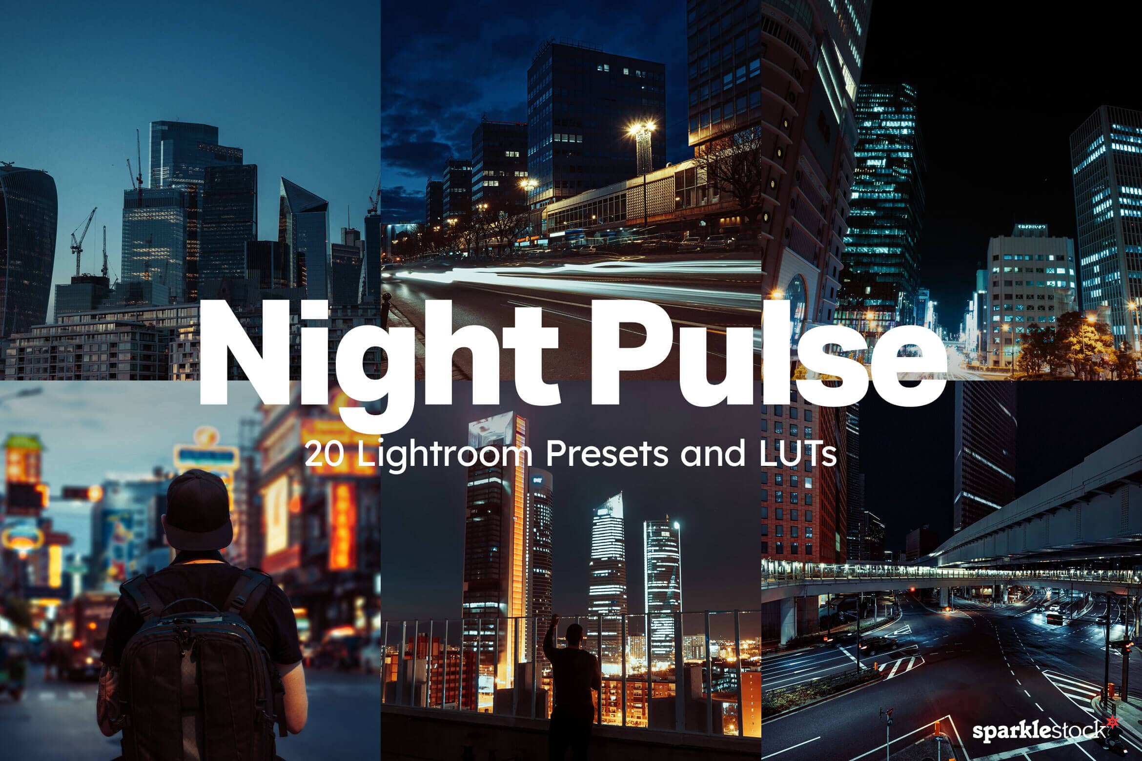 20 Night Pulse Lightroom Presets and LUTs