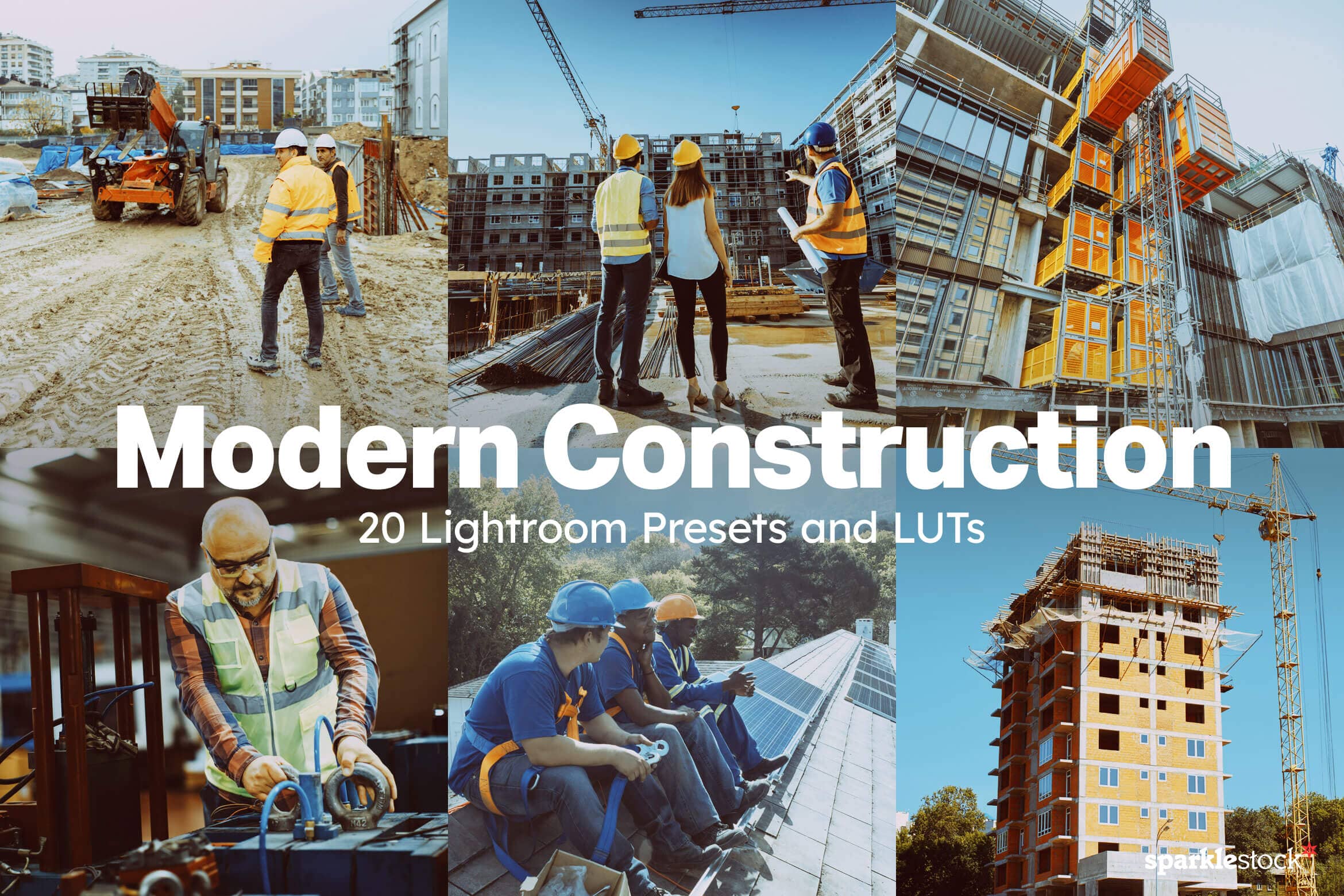 20 Modern Construction Lightroom Presets and LUTs
