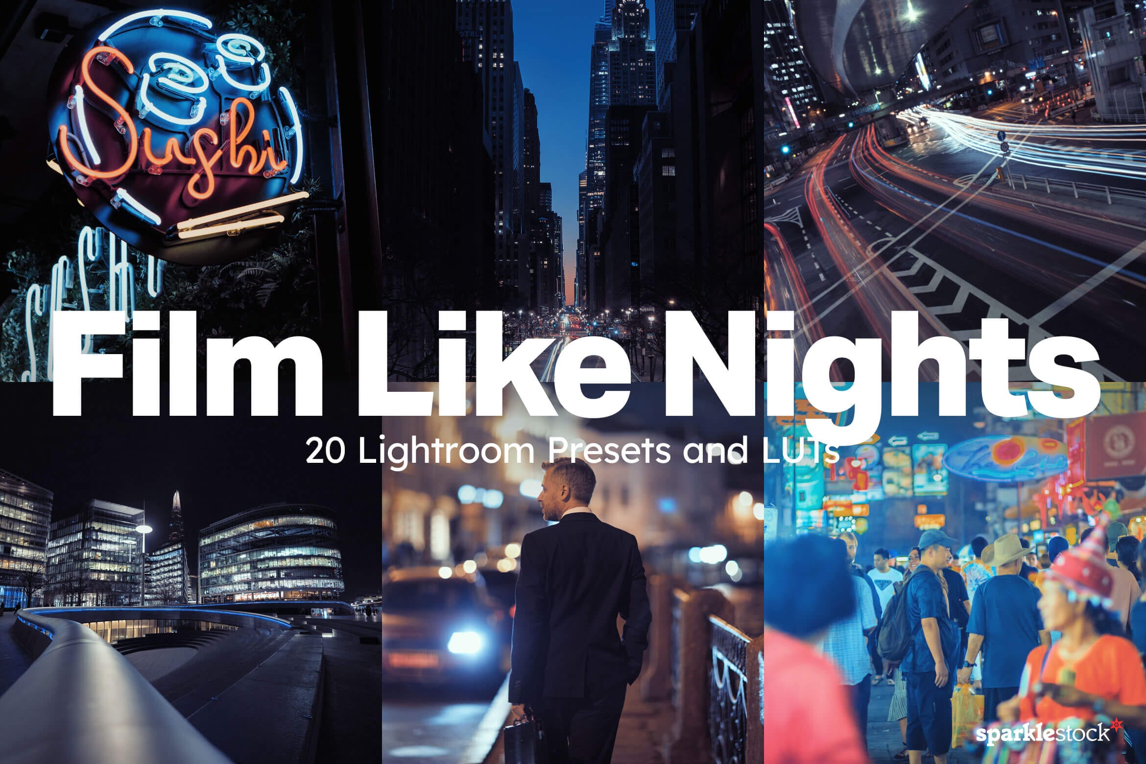 20 Film Like Nights Lightroom Presets and LUTs