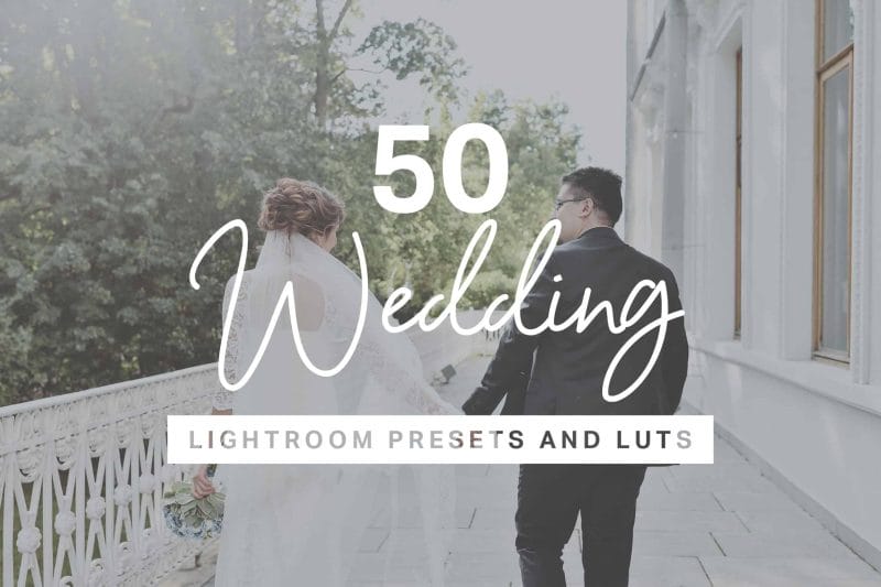50 Wedding Lightroom Presets and LUTs