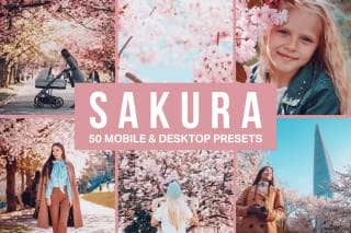 50 Sakura Lightroom Presets and LUTs